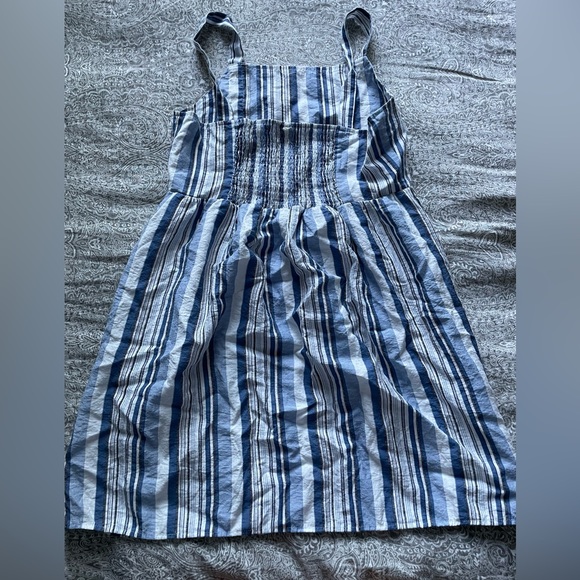 Blue and White Striped Dress - Picture 3 of 3